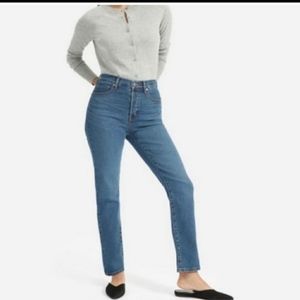Everlane High Waist Straight Jeans